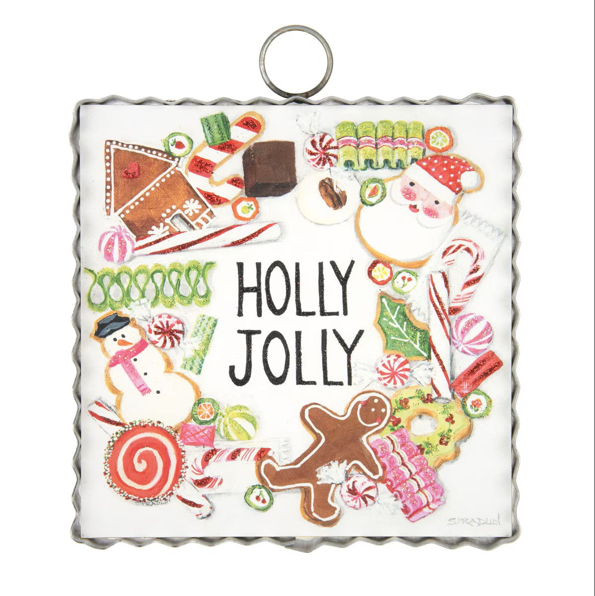 RTC Mini Gallery Holly Jolly Wreath-Home Decor & Gifts-Deadwood South Boutique & Company LLC-Deadwood South Boutique, Women's Fashion Boutique in Henderson, TX