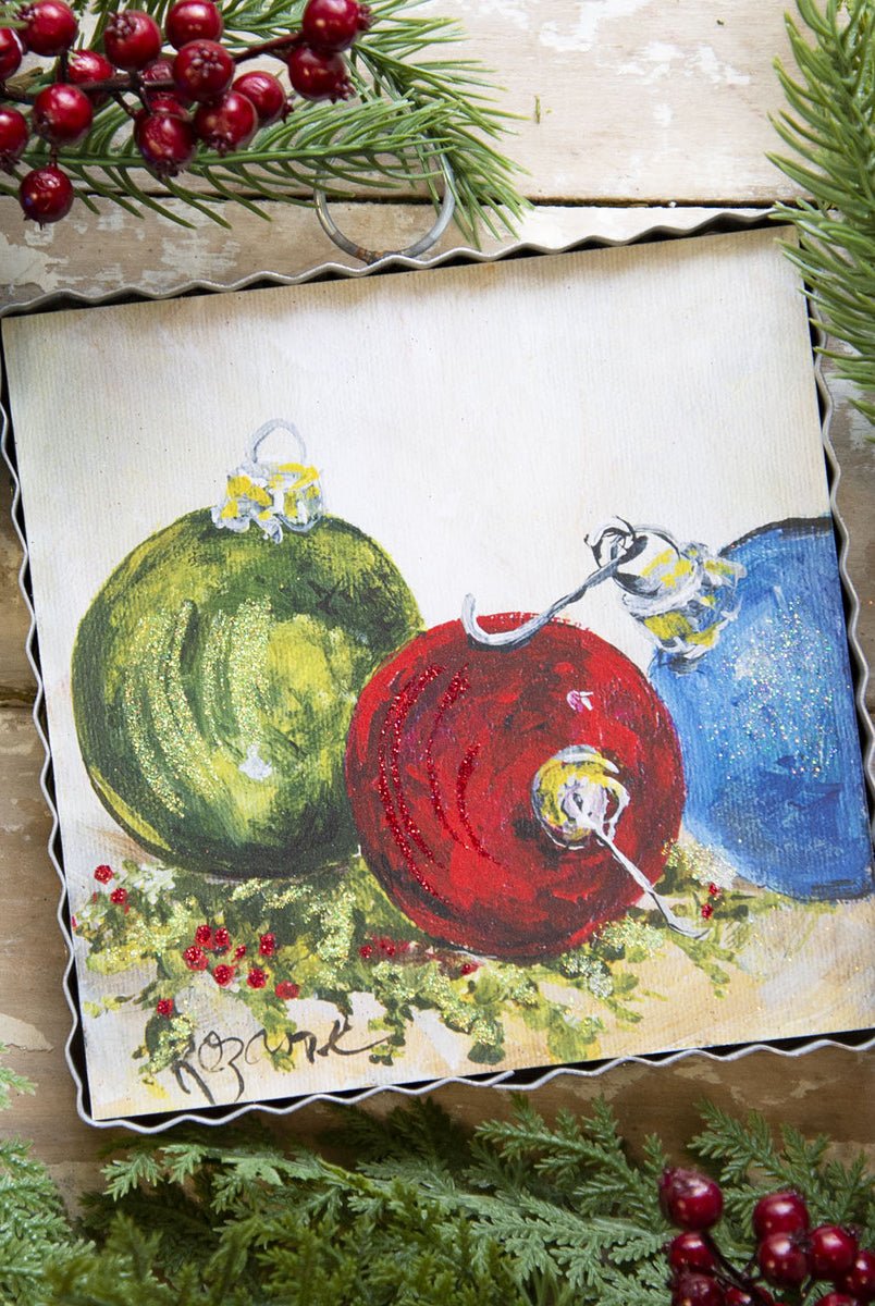 The Round Top Collection Mini Rozie's Ornaments Print-Home Decor & Gifts-Deadwood South Boutique & Company-Deadwood South Boutique, Women's Fashion Boutique in Henderson, TX