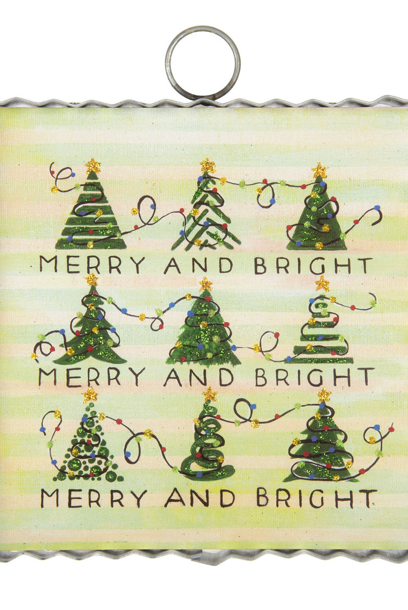 The Round Top Collection Mini Merry & Bright Trees & Lights Print-Home Decor & Gifts-Deadwood South Boutique & Company-Deadwood South Boutique, Women's Fashion Boutique in Henderson, TX