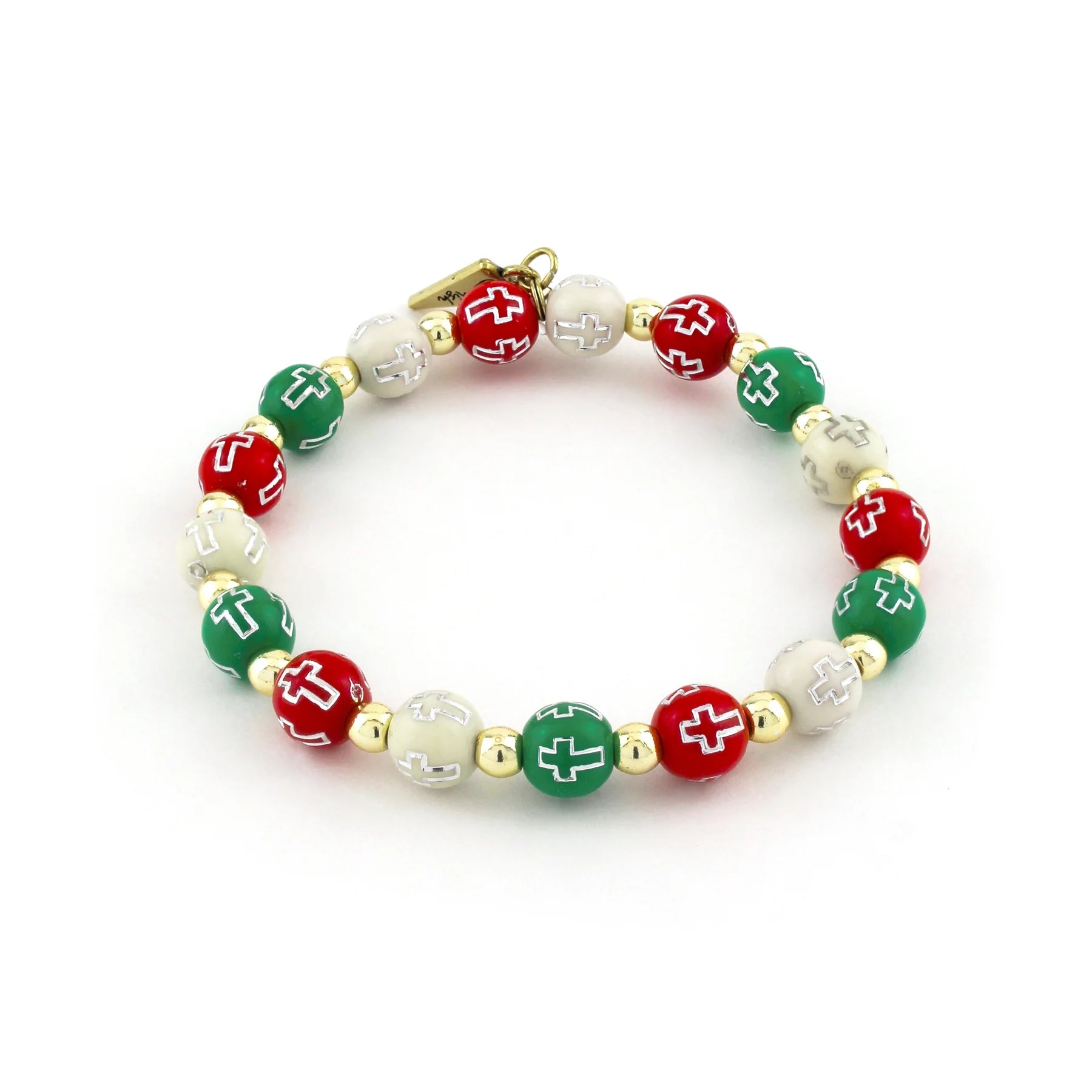 Erimish Christmas Cross Bracelet-Jewelry-Deadwood South Boutique & Company LLC-Deadwood South Boutique, Women's Fashion Boutique in Henderson, TX