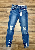 Petra 153 HR Stretch Skinny Ankle Jeans-Jeans-Vintage Cowgirl-Deadwood South Boutique, Women's Fashion Boutique in Henderson, TX