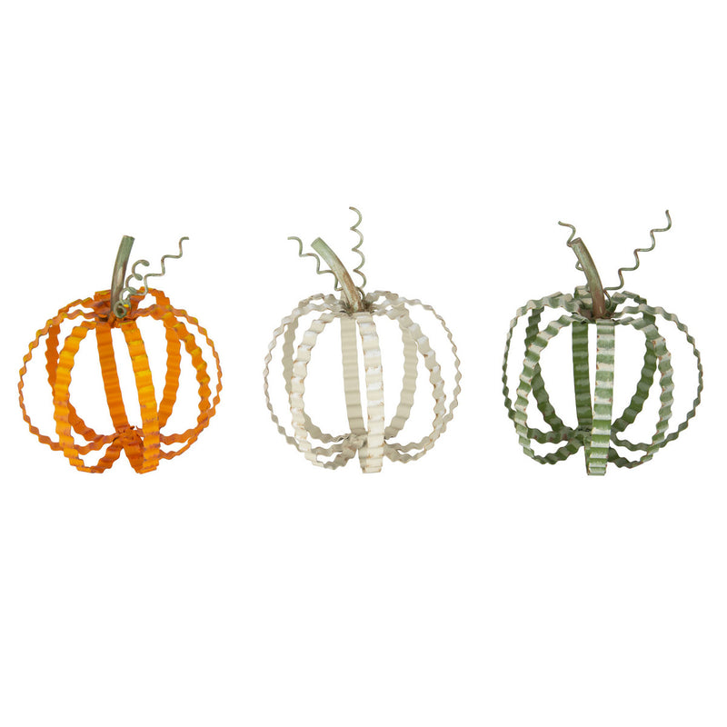 The Round Top Collection Colorful Ribbon Pumpkins