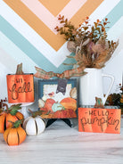 The Round Top Collection Reversible Fall Pumpkin Sitters-Home Decor-Deadwood South Boutique & Company-Deadwood South Boutique, Women's Fashion Boutique in Henderson, TX