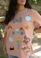 Festive Fall Tee-Tops & Tees-Deadwood South Boutique & Company LLC-Deadwood South Boutique, Women's Fashion Boutique in Henderson, TX