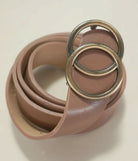 Taupe Double O Buckle Belt-Accessories-Vintage Cowgirl-Deadwood South Boutique, Women's Fashion Boutique in Henderson, TX