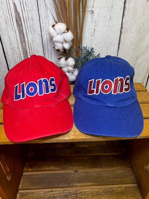 Lions Applique Polo Caps-Head Gear-Deadwood South Boutique & Company LLC-Deadwood South Boutique, Women's Fashion Boutique in Henderson, TX