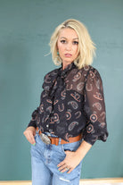 Feather in Your Hat Chiffon Top-Top & Tees-Deadwood South Boutique & Company LLC-Deadwood South Boutique, Women's Fashion Boutique in Henderson, TX