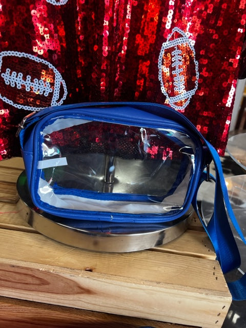 Blue Bayou Clear Bum Bag-Bags & Purses-Deadwood South Boutique & Company-Deadwood South Boutique, Women's Fashion Boutique in Henderson, TX