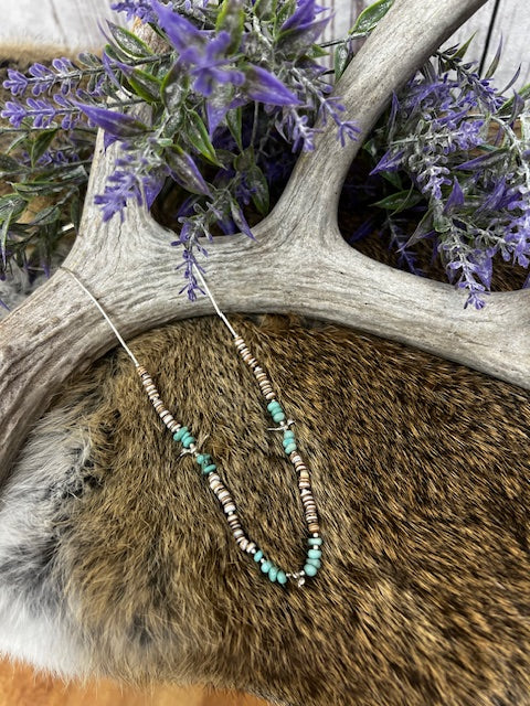 Turquoise and Sterling Silver Birdie Choker-jewelry-Deadwood South Boutique & Company-Deadwood South Boutique, Women's Fashion Boutique in Henderson, TX