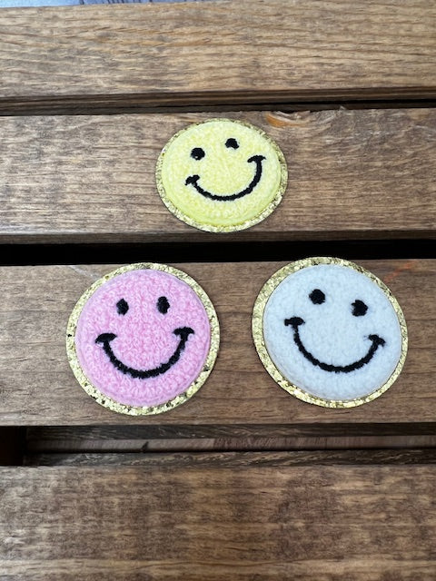Smiley Chenille Patch-Accessories-Deadwood South Boutique & Company-Deadwood South Boutique, Women's Fashion Boutique in Henderson, TX