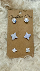 Seaside Blue Trio-Earrings-Faithful Glow-Deadwood South Boutique, Women's Fashion Boutique in Henderson, TX