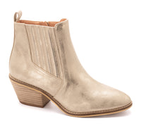 Corkys Potion Gold Bootie-Boots-Deadwood South Boutique & Company-Deadwood South Boutique, Women's Fashion Boutique in Henderson, TX