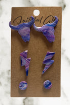 Bull Bolt Studs Trio-Earrings-Faithful Glow-Deadwood South Boutique, Women's Fashion Boutique in Henderson, TX