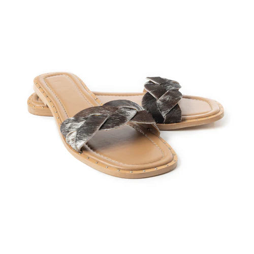 Pearline Cowhide Sandals-Footwear-Deadwood South Boutique & Company LLC-Deadwood South Boutique, Women's Fashion Boutique in Henderson, TX