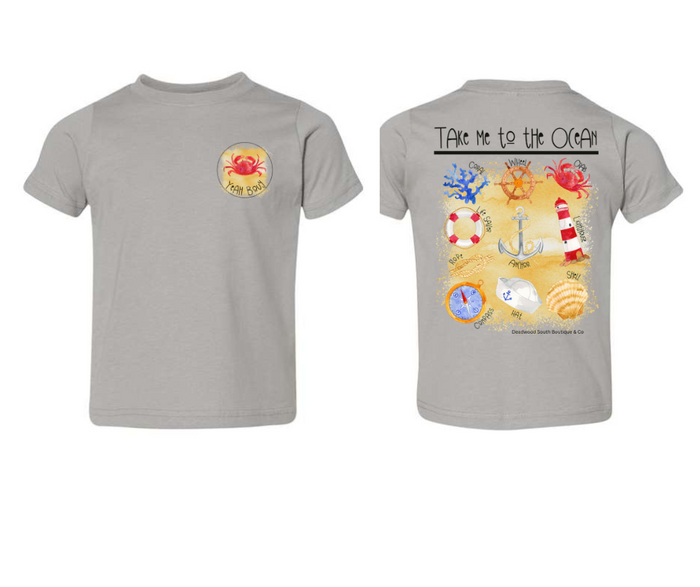 Take Me To The Ocean Kids Graphic Tee-children's-Deadwood South Boutique & Company-Deadwood South Boutique, Women's Fashion Boutique in Henderson, TX