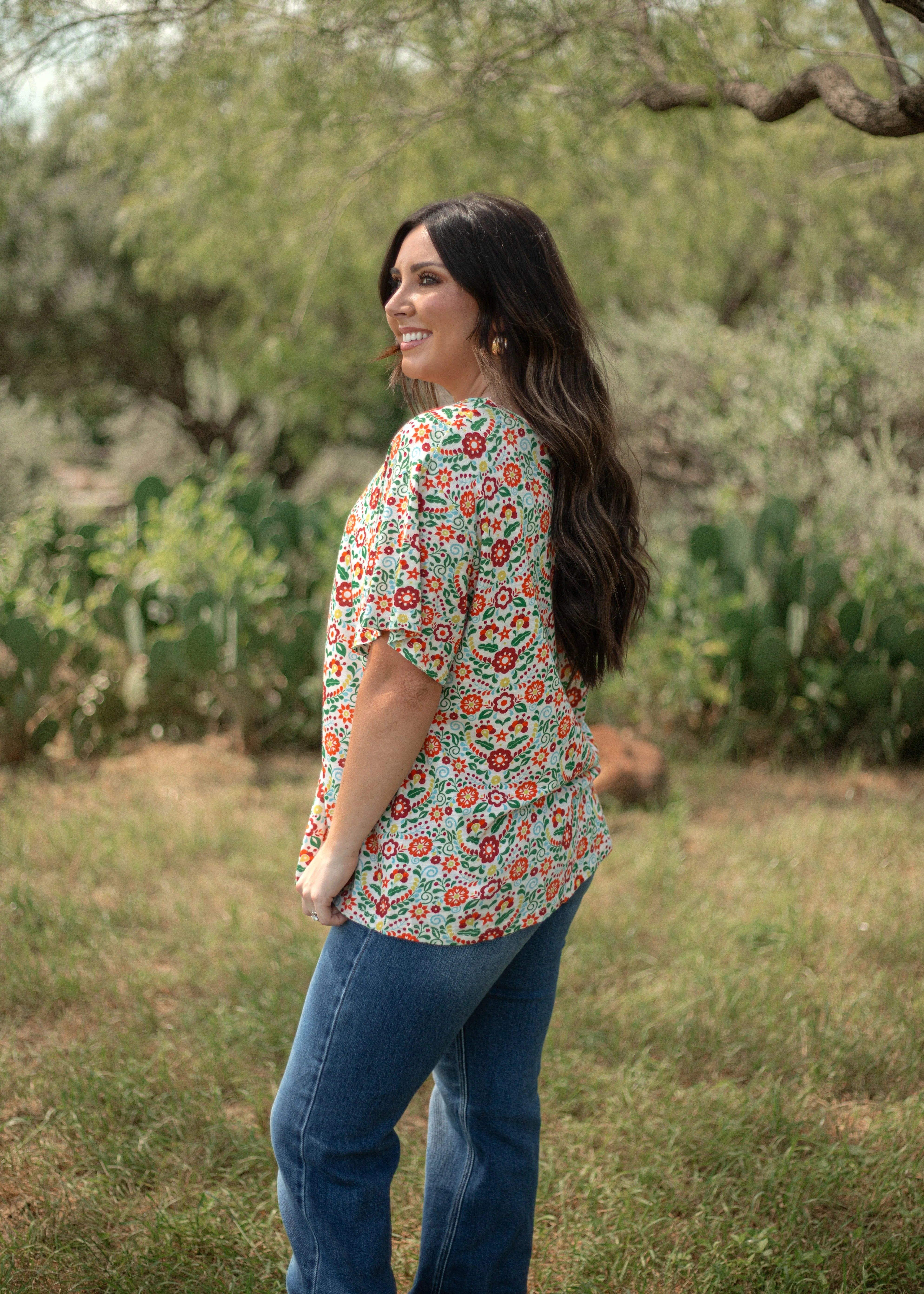 Fall Fiesta Basic Tee-Tops & Tees-Deadwood South Boutique & Company LLC-Deadwood South Boutique, Women's Fashion Boutique in Henderson, TX