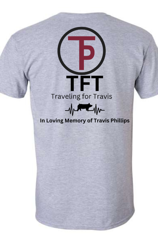 Travis Phillips Memorial Graphic Tee-Graphic Tees-Deadwood South Boutique & Company-Deadwood South Boutique, Women's Fashion Boutique in Henderson, TX