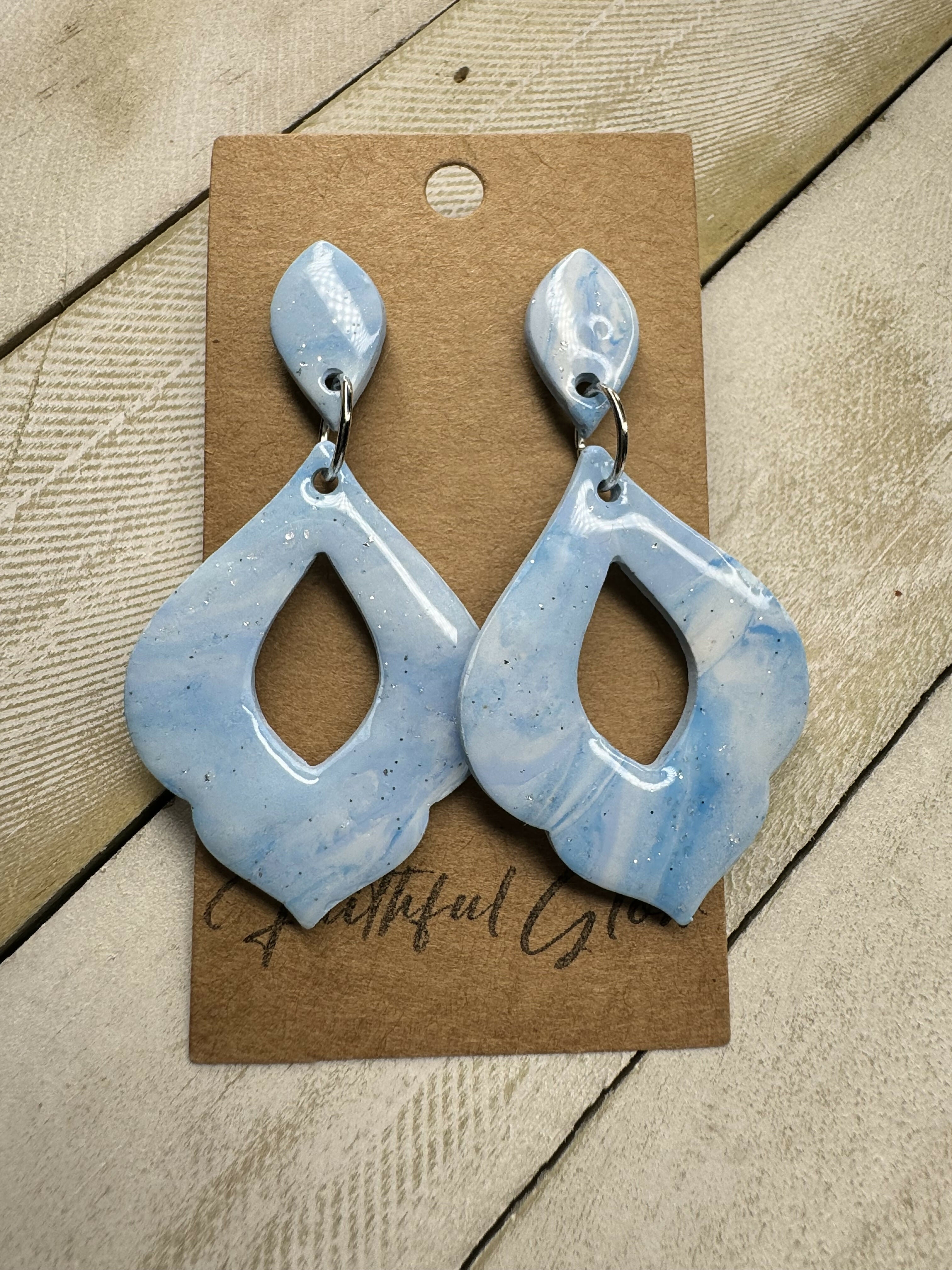 Baby Blue Elegant Dangle-Jewelry-Faithful Glow-Deadwood South Boutique, Women's Fashion Boutique in Henderson, TX