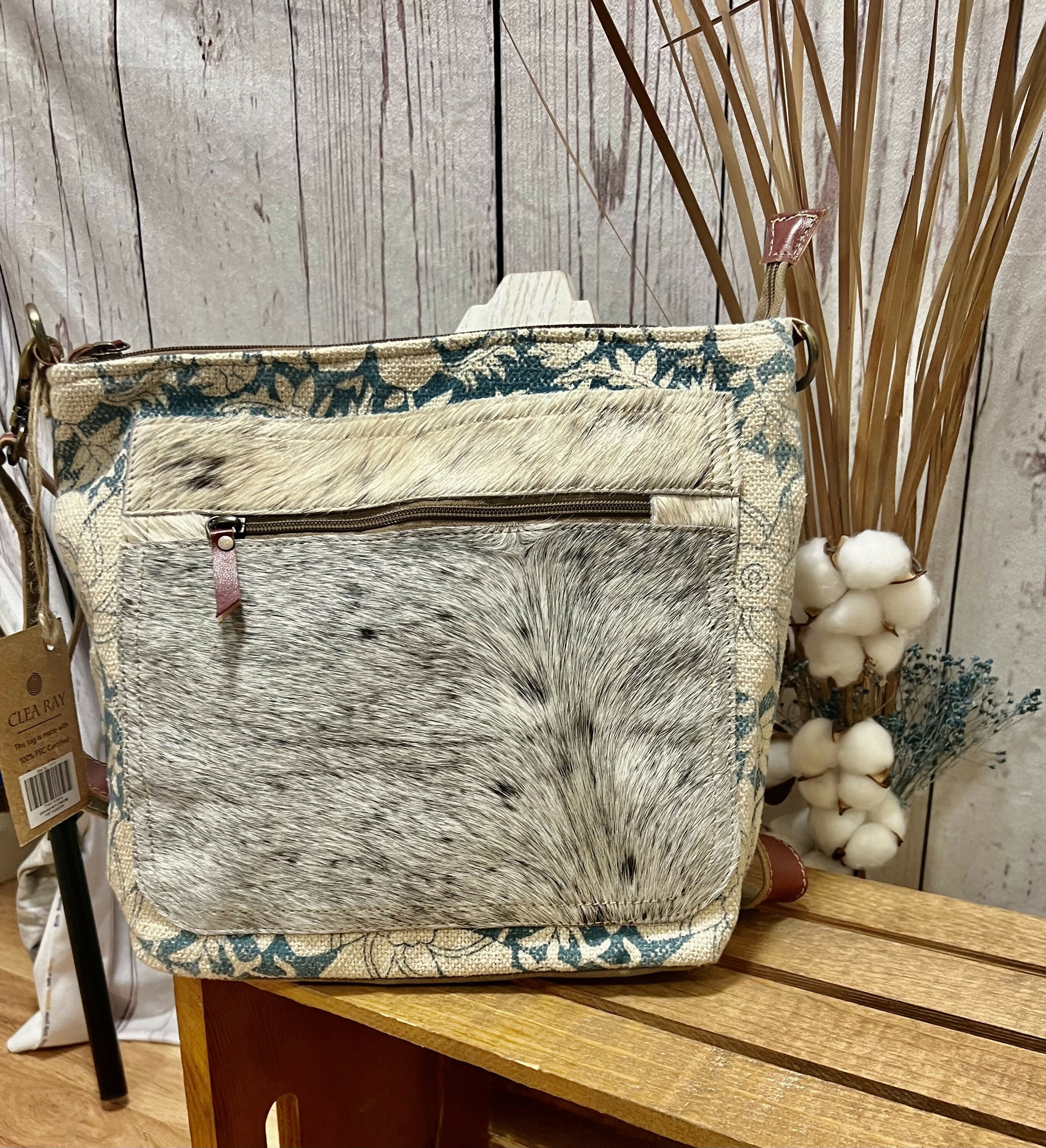 Flower Pattern Crossbody-Accessories-Vintage Cowgirl-Deadwood South Boutique, Women's Fashion Boutique in Henderson, TX