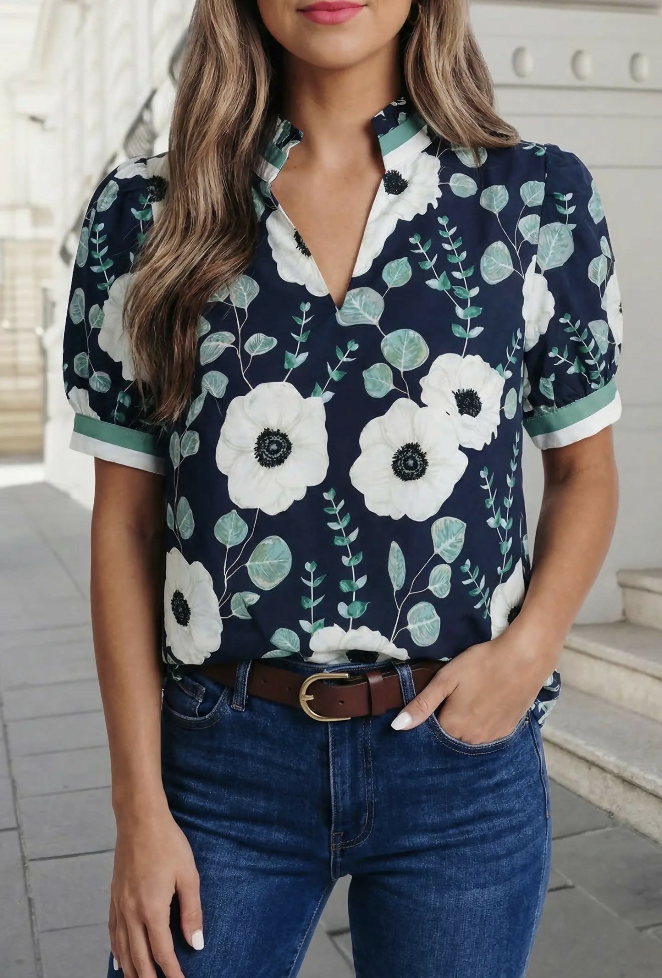 A Touch of Heaven Flower Top - Deadwood South Boutique & Company LLC