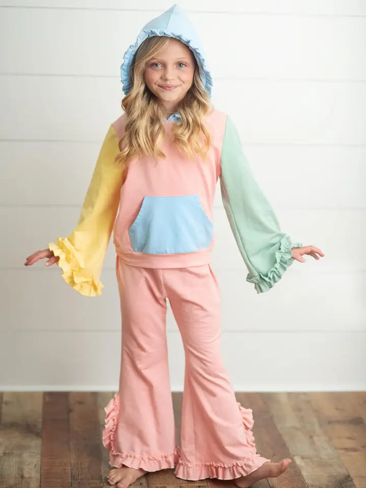 Bristol Pastel Ruffle Set-childrens-Deadwood South Boutique & Company LLC-Deadwood South Boutique, Women's Fashion Boutique in Henderson, TX