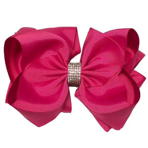 Azalea Rhinestone Center Bow-Hair Bows-Deadwood South Boutique & Company-Deadwood South Boutique, Women's Fashion Boutique in Henderson, TX