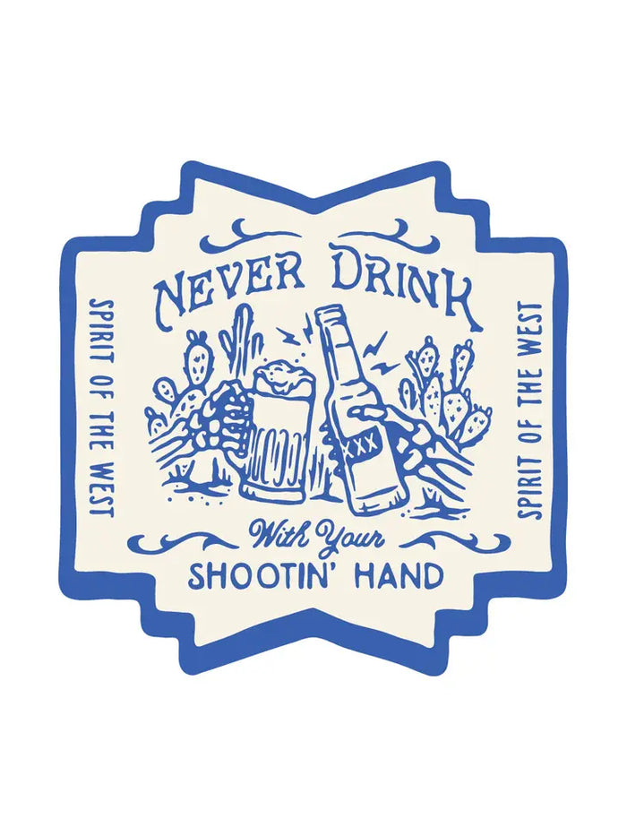 Sendero Provisions Shootin' Hand Sticker - ¡Salud! Edition-stickers-Deadwood South Boutique & Company-Deadwood South Boutique, Women's Fashion Boutique in Henderson, TX