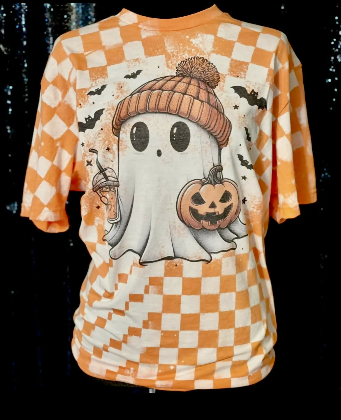 Halloween Ghost T-Shirt-Tops & Tees-Vintage Cowgirl-Deadwood South Boutique, Women's Fashion Boutique in Henderson, TX