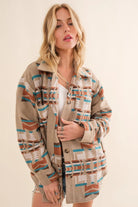 Bayou Aztec Shacket-Jackets-Deadwood South Boutique & Company-Deadwood South Boutique, Women's Fashion Boutique in Henderson, TX