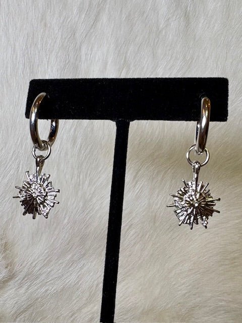 Ainsley Starburst Hoop Earrings - Deadwood South Boutique & Company LLC