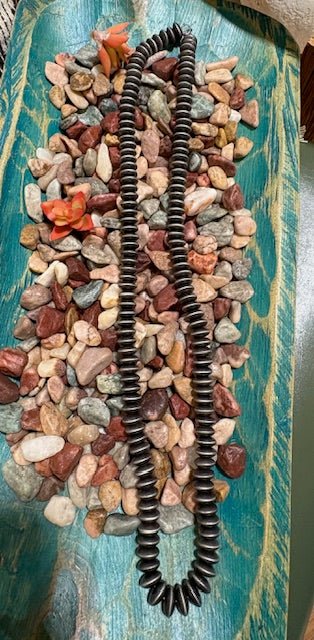 Amber Silver Saucer Bead Fashion Necklace - Deadwood South Boutique & Company LLC