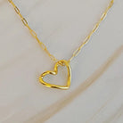 April Heart and Chain Necklace - Deadwood South Boutique & Company LLC