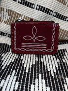 Arlington Suede Boot Stitch Coin Purse - Deadwood South Boutique & Company LLC
