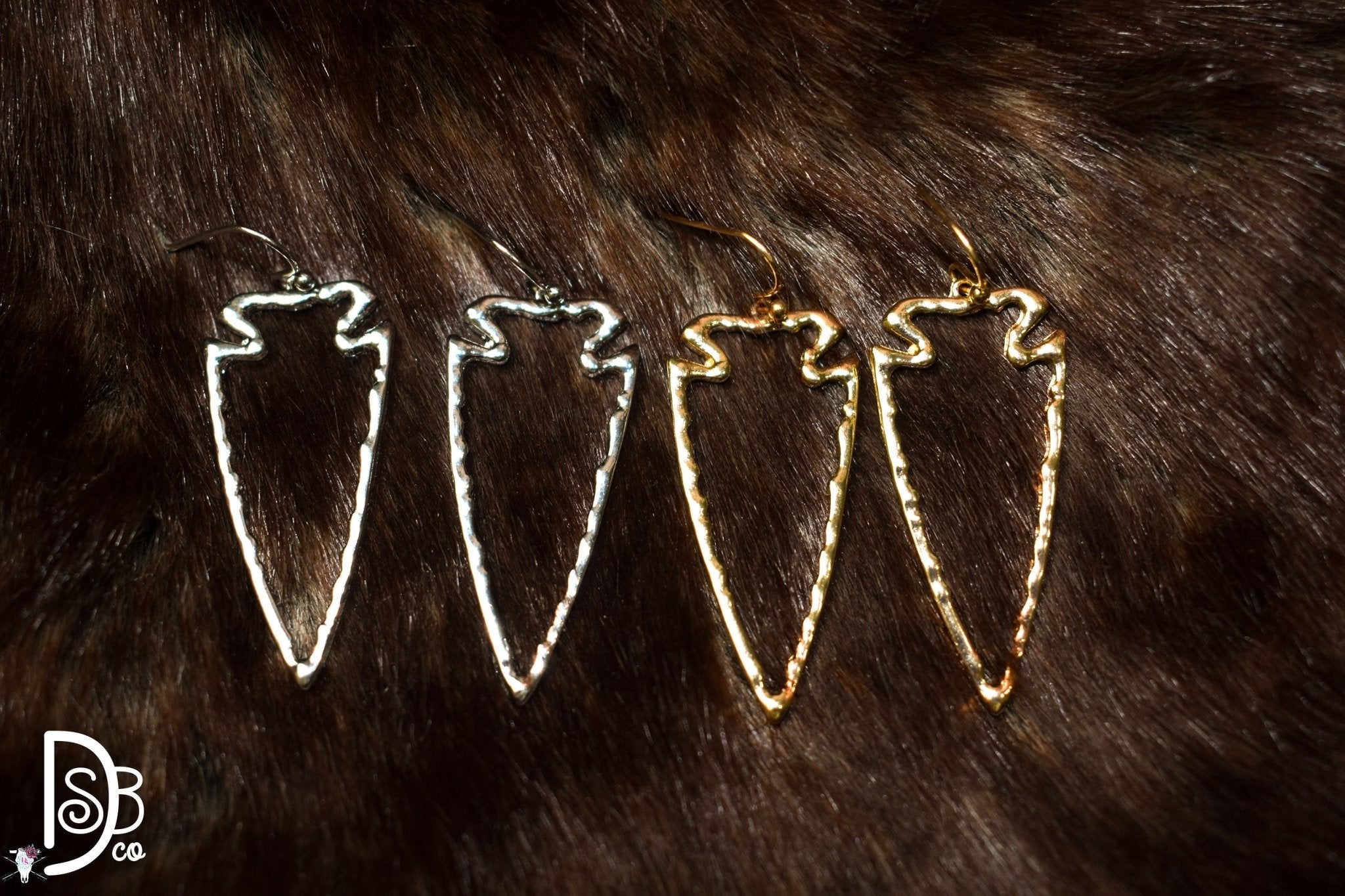 Arrow Hammered Dangle Earrings - Deadwood South Boutique & Company LLC