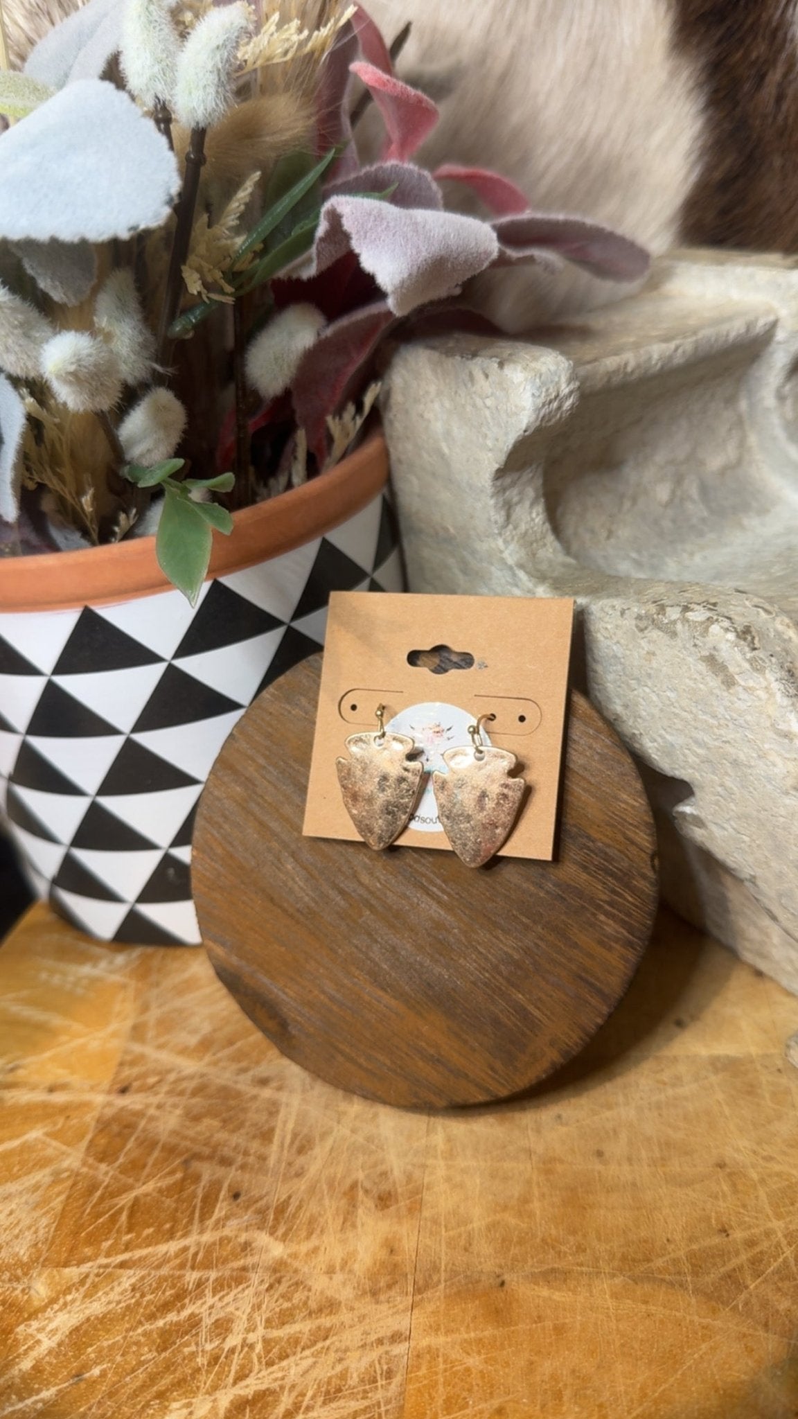 Arrowhead Dangle Earrings - Deadwood South Boutique & Company LLC