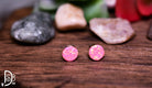 Authentic Sterling & Pink Fire Opal Studs - Deadwood South Boutique & Company LLC