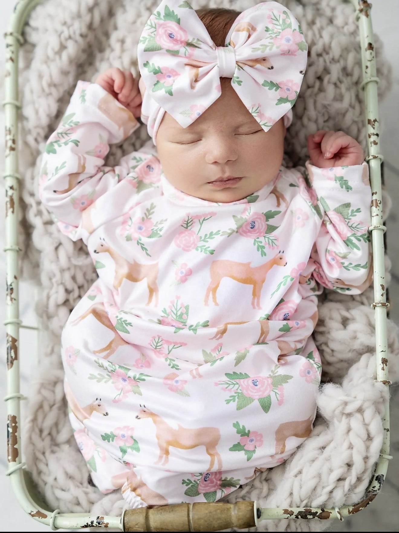 Baby Gowns w/matching Hat/Bow - Deadwood South Boutique & Company LLC