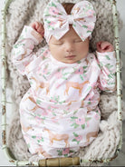 Baby Gowns w/matching Hat/Bow - Deadwood South Boutique & Company LLC