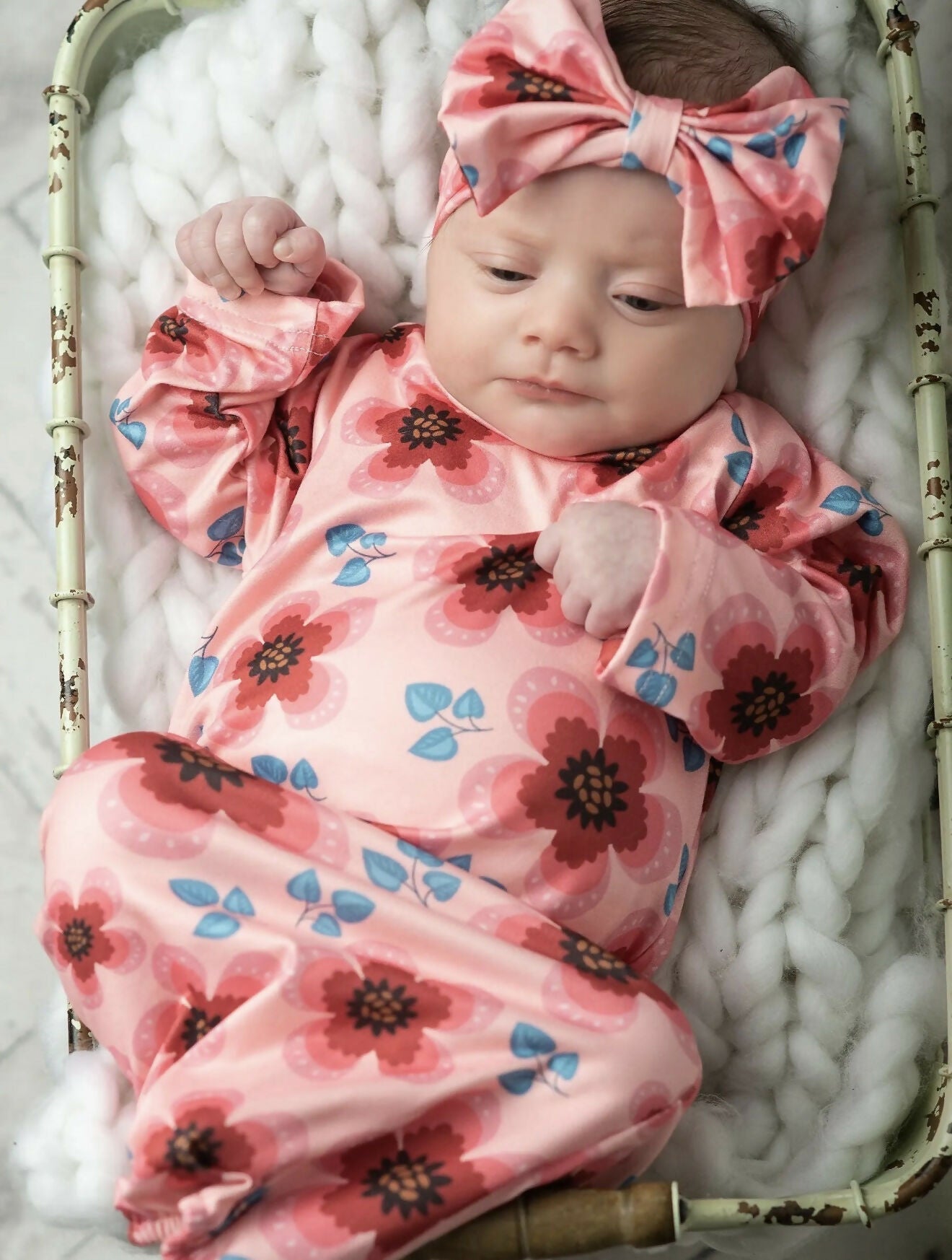 Baby Gowns w/matching Hat/Bow - Deadwood South Boutique & Company LLC