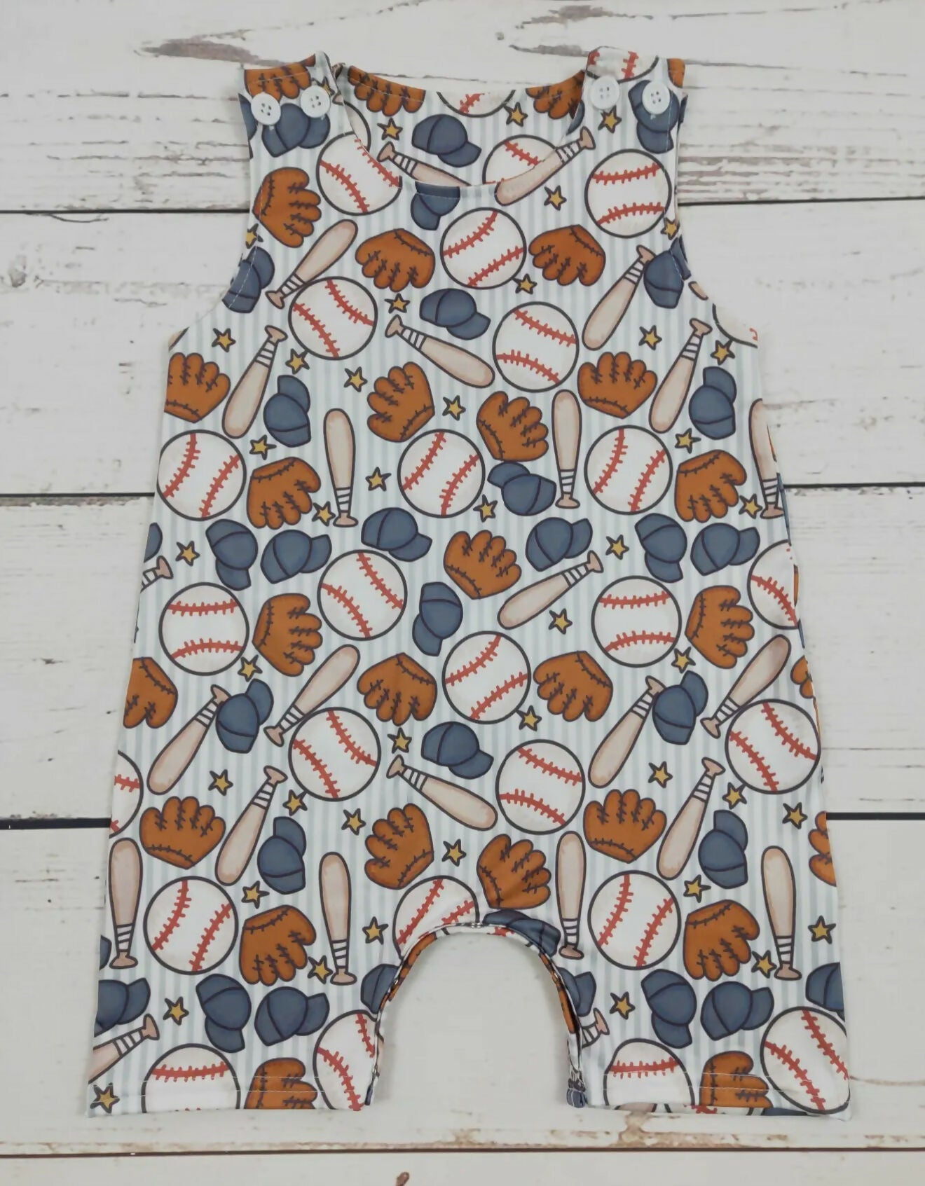 Baseball Romper - Deadwood South Boutique & Company LLC