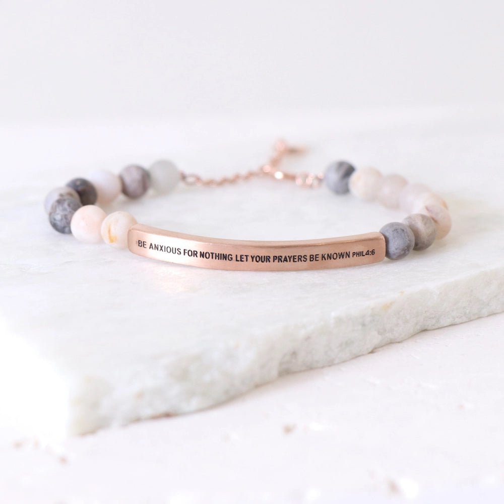 Be Anxious For Nothing Let Your Fears Be Known Phil 4:6 Bracelet - Deadwood South Boutique & Company LLC