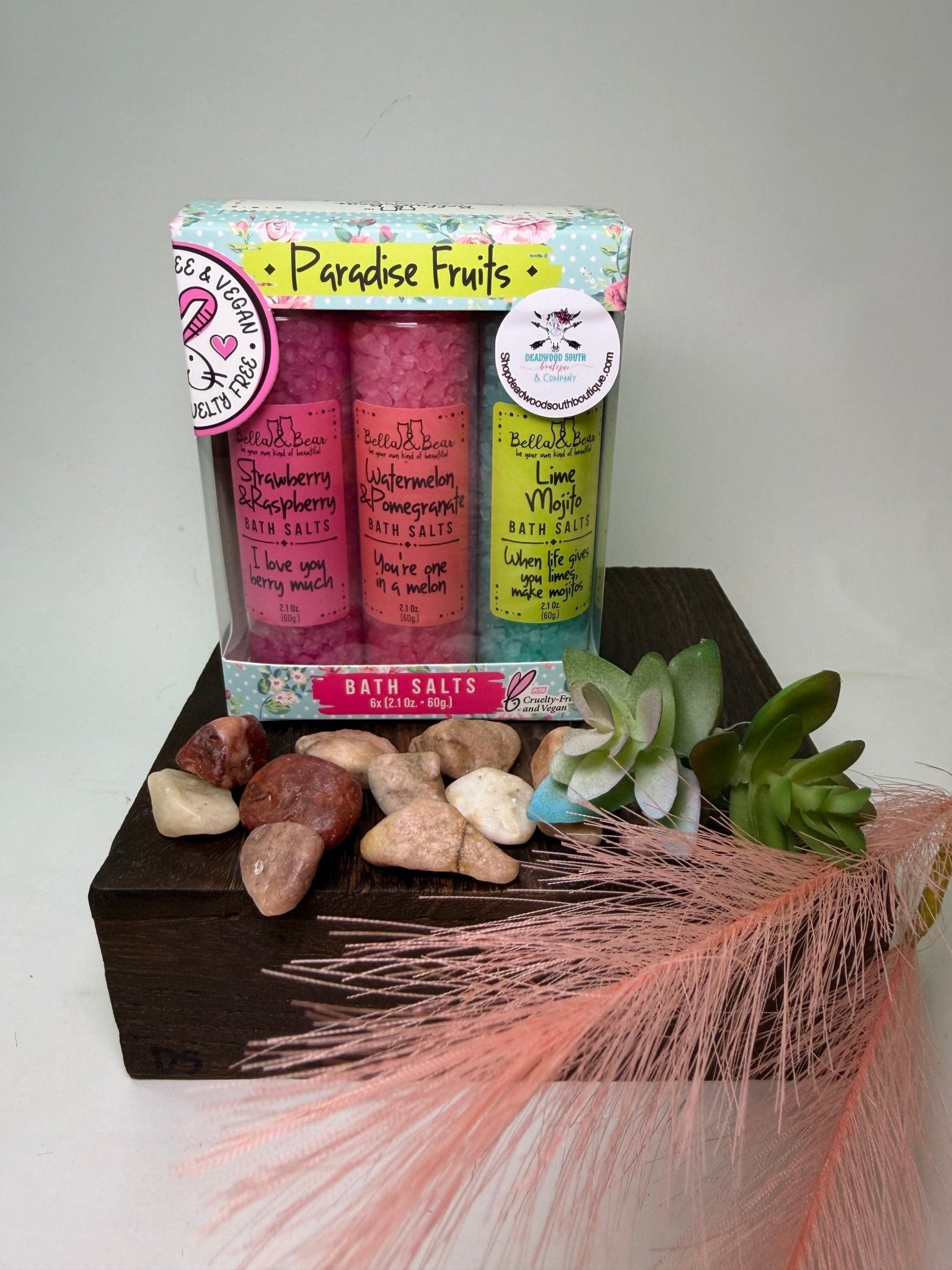 Bella & Bear Paradise Fruits Bath Salts Gift Set - Deadwood South Boutique & Company LLC