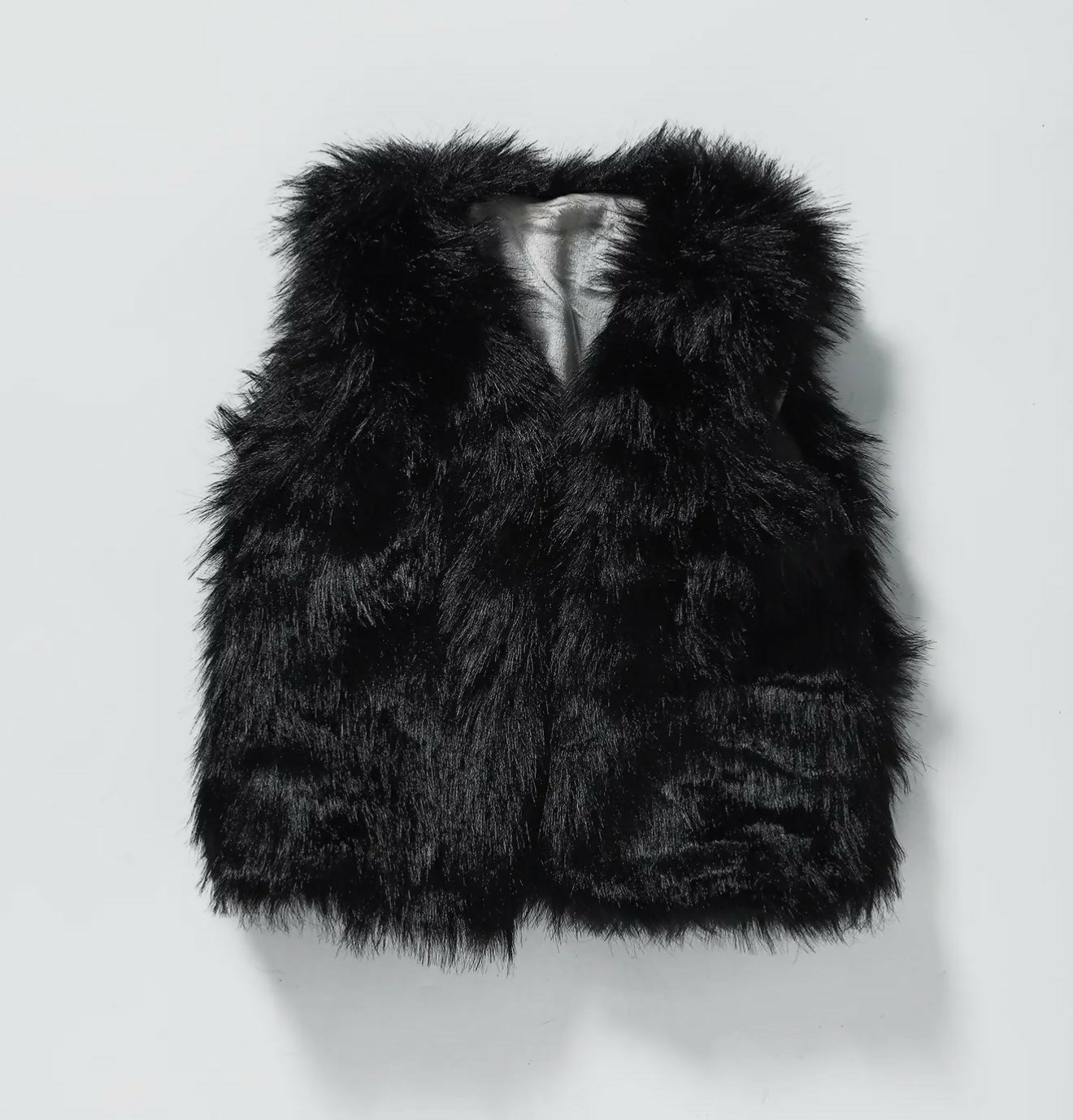 Black Winter Fur Vest - Deadwood South Boutique & Company LLC