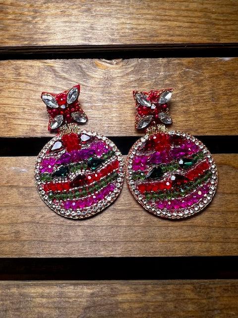 Bling Me Beaded Ornament Earrings - Deadwood South Boutique & Company LLC