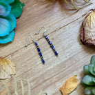 Blue Lapis Cube Dangle Earrings - Deadwood South Boutique & Company LLC