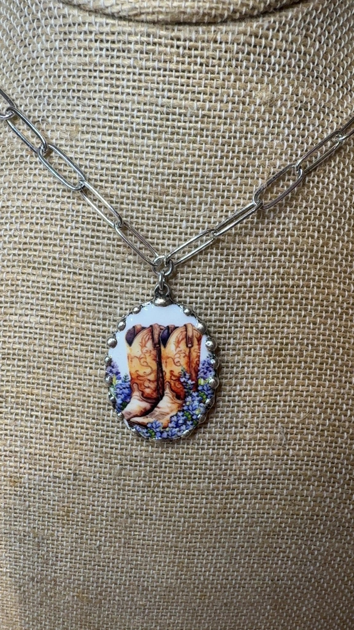 Boots & Bluebonnets Necklace - Deadwood South Boutique & Company LLC