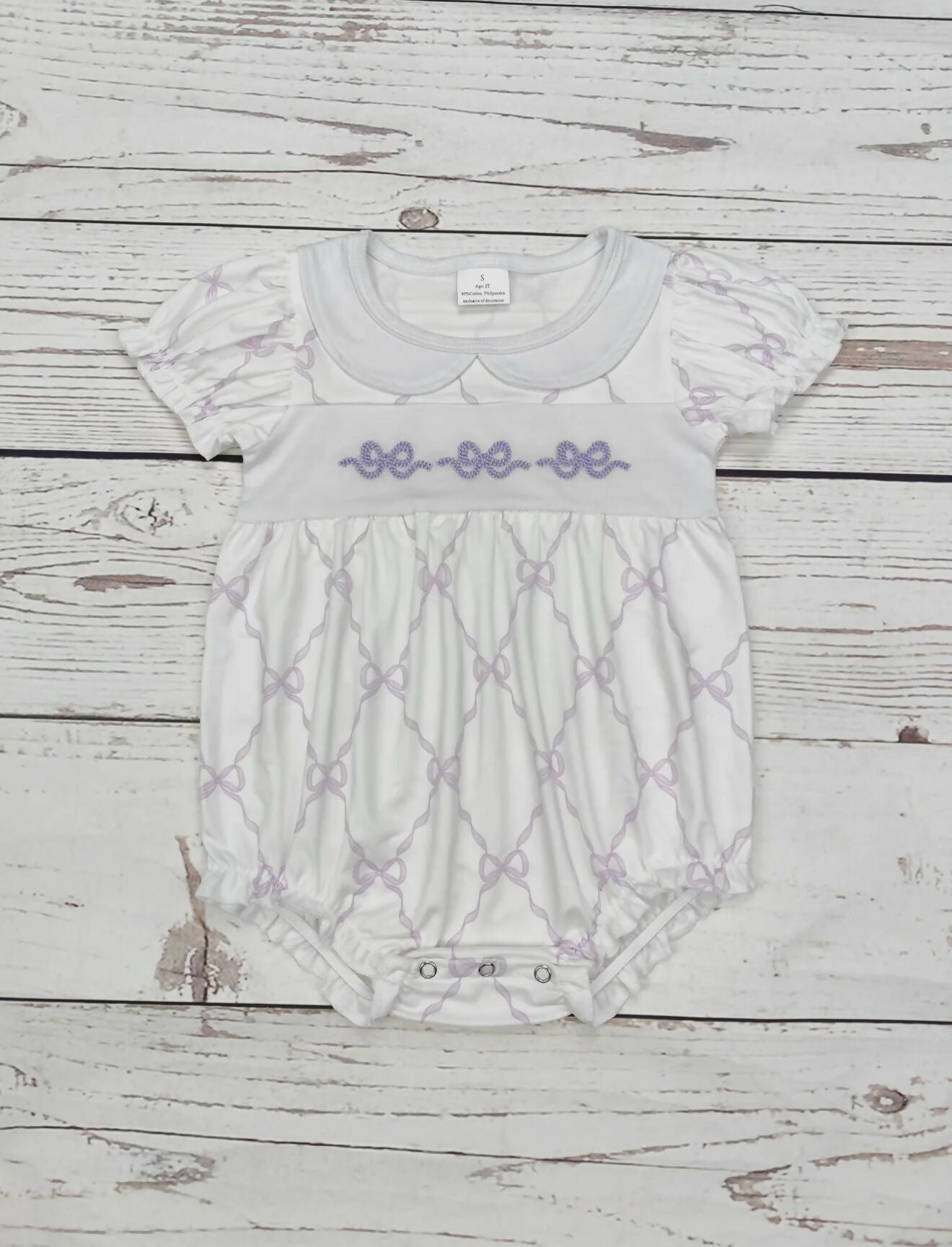 Bow Applique’ Bubble Outfit - Deadwood South Boutique & Company LLC
