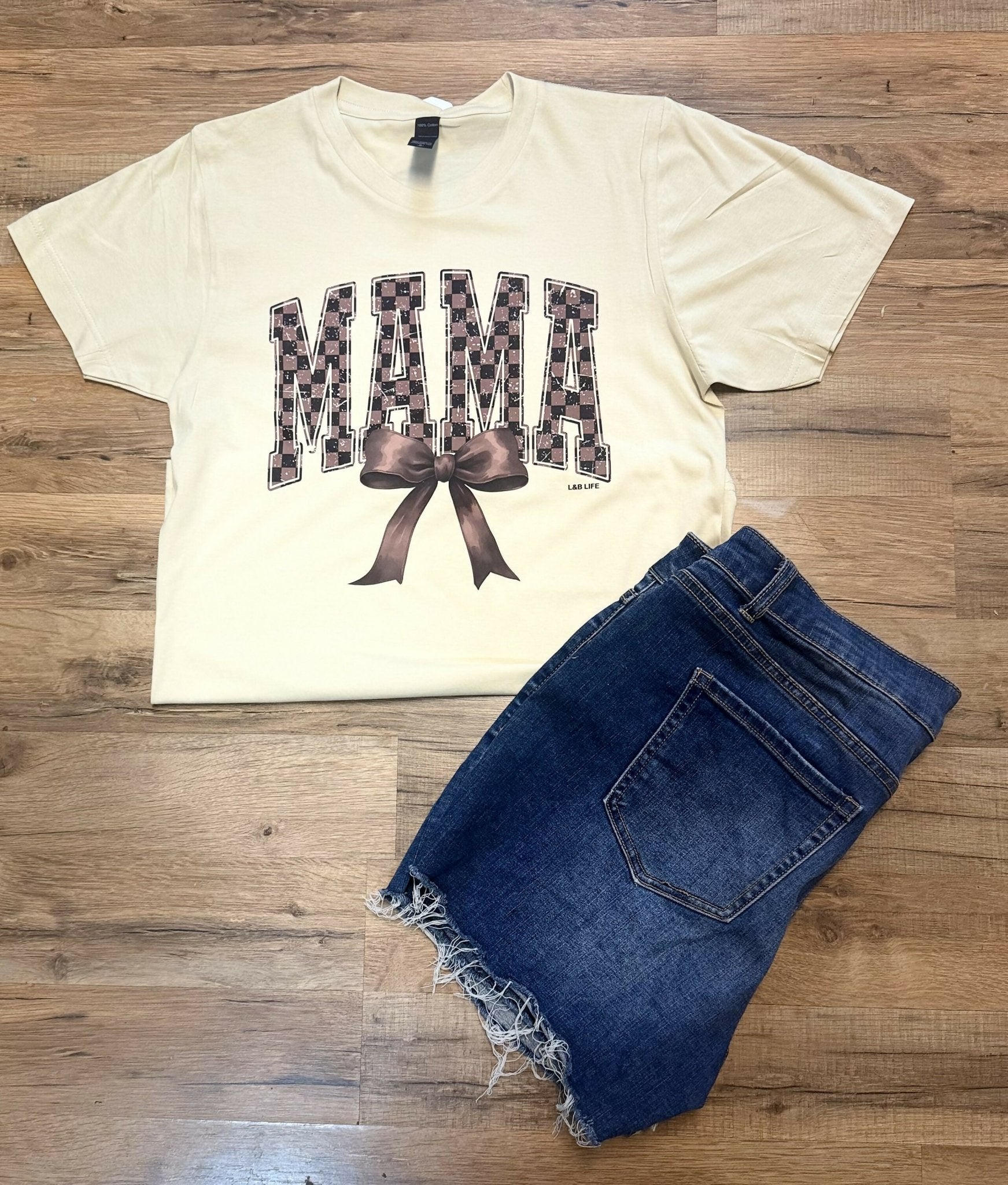 Bow Tie MAMA Tee - Deadwood South Boutique & Company LLC