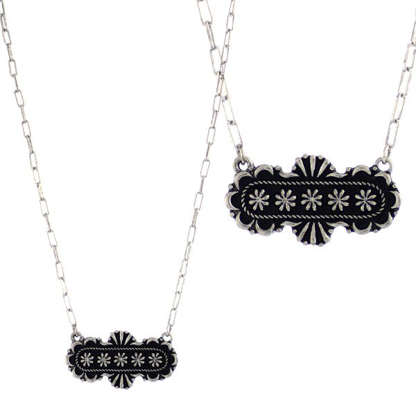 Breckon Silver Fashion Bar Necklace - Deadwood South Boutique & Company LLC