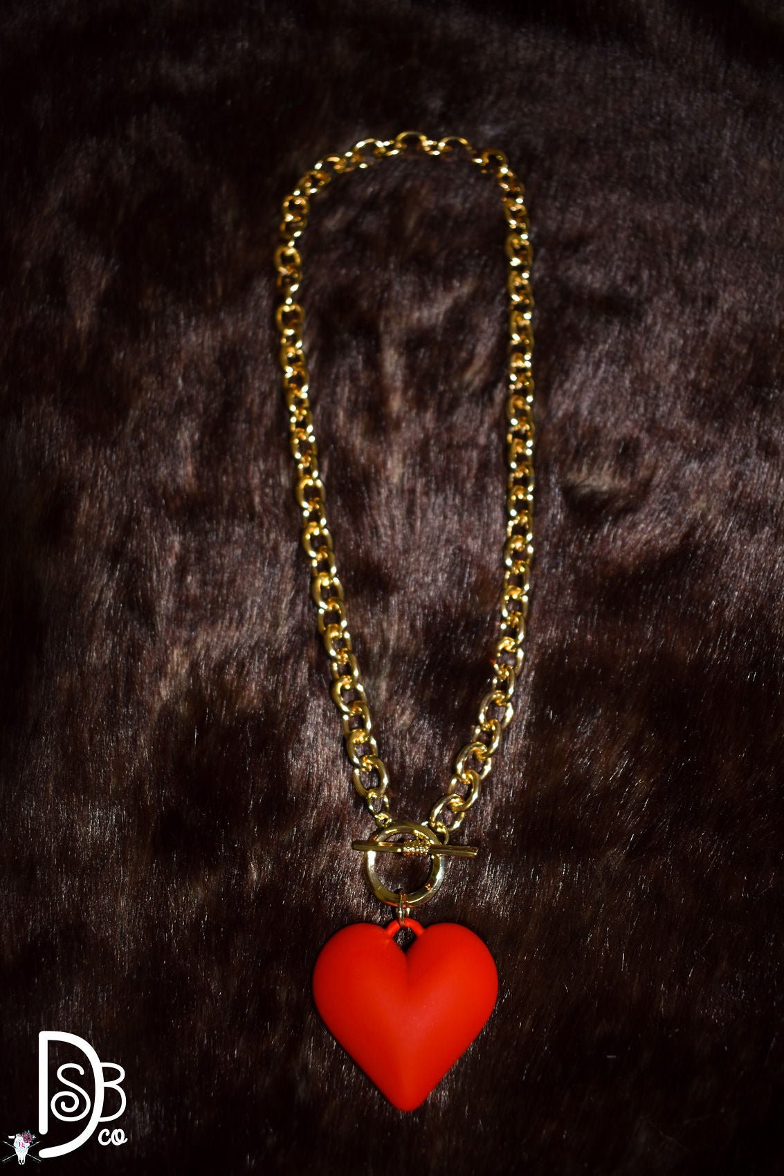 Bubble Heart Necklace - Deadwood South Boutique & Company LLC